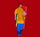 Dibujo Soldado romano pintado por iiker
