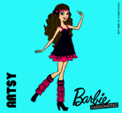 Dibujo Barbie Fashionista 1 pintado por marianita1