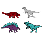 Dibujo Dinosaurios de tierra pintado por nano