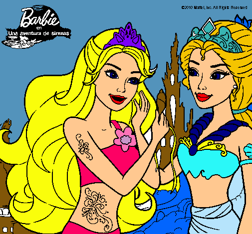 Barbie se despiede de la reina sirena