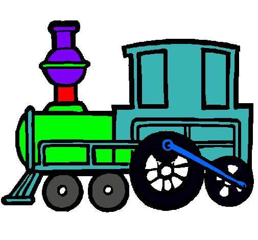 Dibujo Tren pintado por emicaqui
