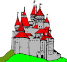 Dibujo Castillo medieval pintado por efgggg