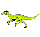 Dibujo Velociraptor pintado por ofita