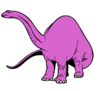 Dibujo Braquiosaurio II pintado por luisiva