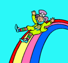 Dibujo Duende en el arco iris pintado por vale06