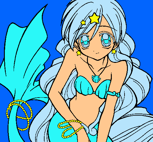 Dibujo Sirena pintado por Blooma