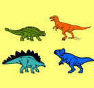 Dibujo Dinosaurios de tierra pintado por marcelito