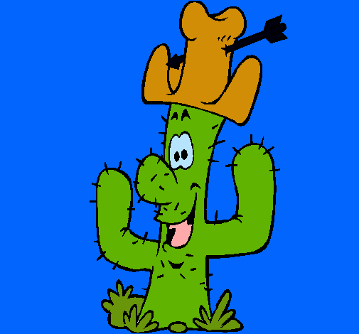 Cactus con sombrero