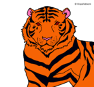 Dibujo Tigre pintado por Jairito