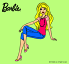 Dibujo Barbie moderna pintado por coca