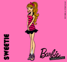 Dibujo Barbie Fashionista 6 pintado por antonela