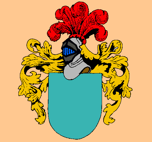 Escudo de armas y casco