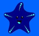 Dibujo Estrella de mar pintado por marianjeles