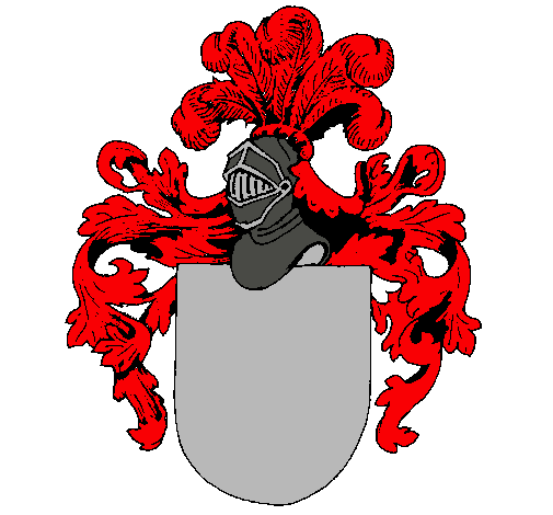 Escudo de armas y casco