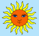 Dibujo Sol pintado por Luisareina