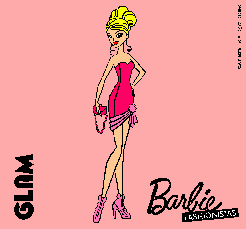 Dibujo Barbie Fashionista 5 pintado por antonela