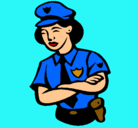 Dibujo Mujer policía pintado por HADA