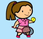 Dibujo Chica tenista pintado por miley7303
