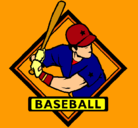 Dibujo Logo de béisbol pintado por baseball