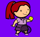 Dibujo Chica tenista pintado por Yajaira00
