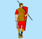Dibujo Soldado romano pintado por fabri