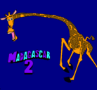 Dibujo Madagascar 2 Melman 2 pintado por nashy 