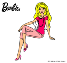 Dibujo Barbie moderna pintado por pasion