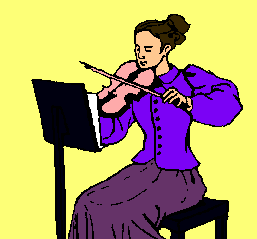 Dama violinista