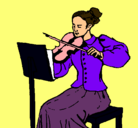 Dibujo Dama violinista pintado por andre22