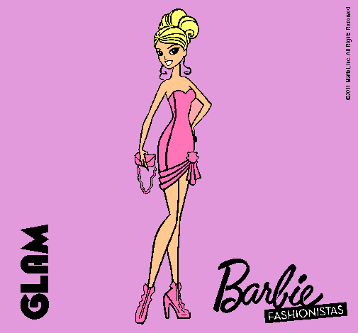 Dibujo Barbie Fashionista 5 pintado por liadlc