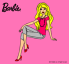 Dibujo Barbie moderna pintado por nini