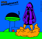 Dibujo Imaginext 8 pintado por seses