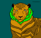 Dibujo Tigre pintado por valee05