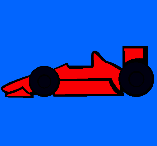 Dibujo Fórmula 1 pintado por juanda