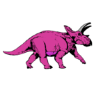 Dibujo Triceratops pintado por tre7e