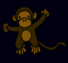 Dibujo Mono pintado por ylenia