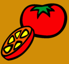 Dibujo Tomate pintado por elsita