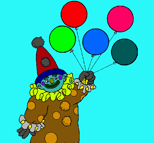 Payaso con globos