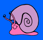 Dibujo Caracol  pintado por yosi