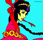 Dibujo Princesa china pintado por roci78