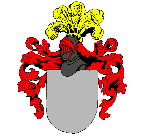 Escudo de armas y casco