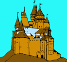 Dibujo Castillo medieval pintado por mauri
