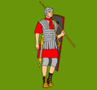 Dibujo Soldado romano pintado por german