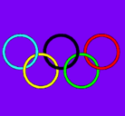 Dibujo Anillas de los juegos olimpícos pintado por lauri_co