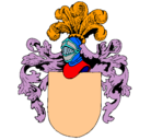 Dibujo Escudo de armas y casco pintado por Ivet