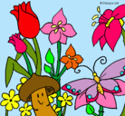 Dibujo Fauna y flora pintado por primavera