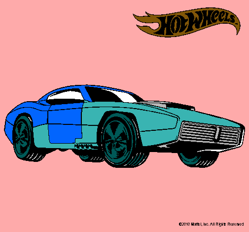 Dibujo Hot Wheels 1 pintado por ylenia