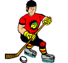 Dibujo Jugador de hockey sobre hielo pintado por meinteil