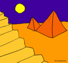 Dibujo Pirámides pintado por ghffrd
