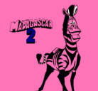 Dibujo Madagascar 2 Marty pintado por luciagonzalez